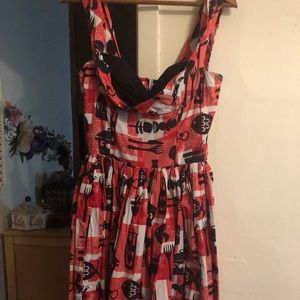 Bernie Dexter BBQ Novelty Print Dress
